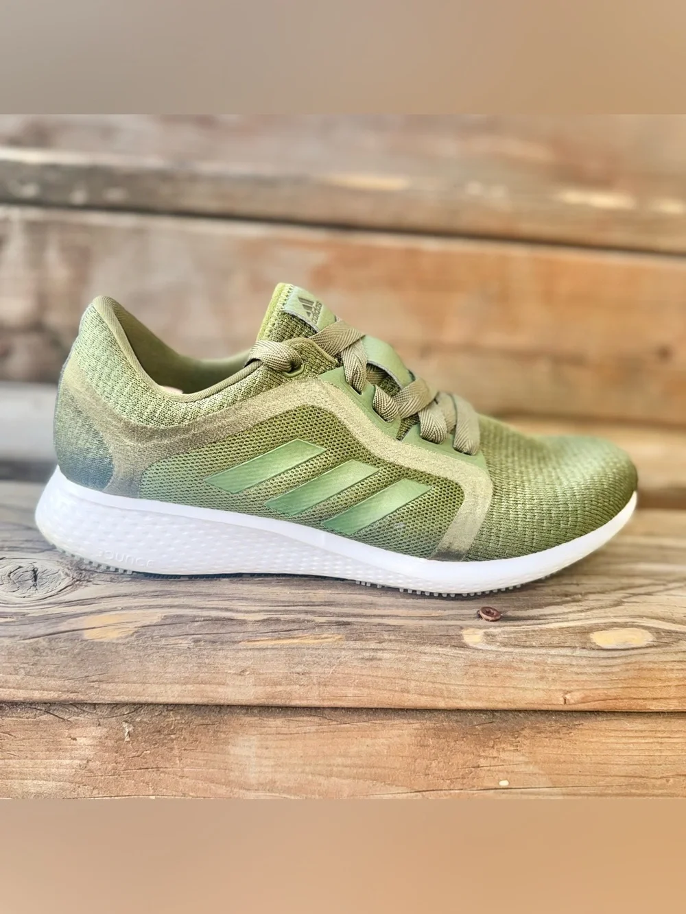 Adidas Edge Lux 4 Women’s Size 10 Olive Green Metallic Bounce Running Shoes